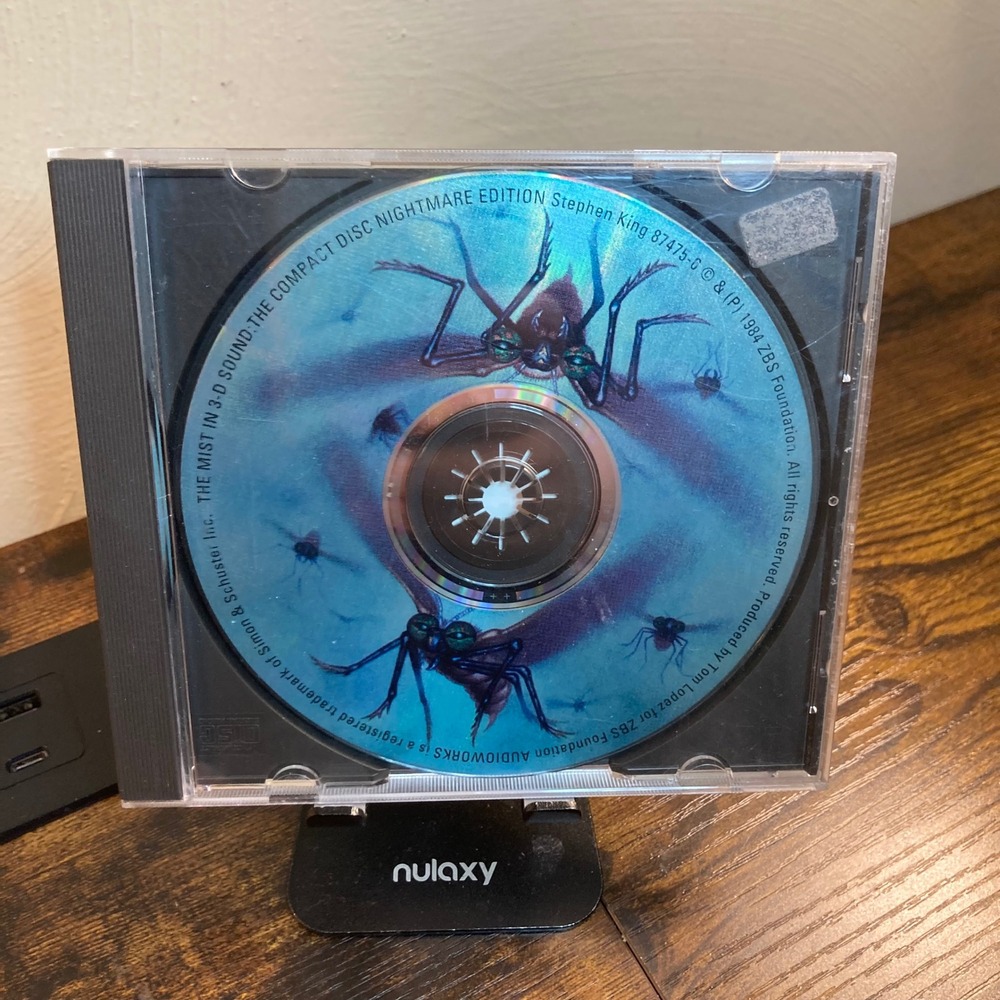 Stephen King The Mist in 3-D Sound CD 1984 ZBS Foundation Binaural Audio Rare